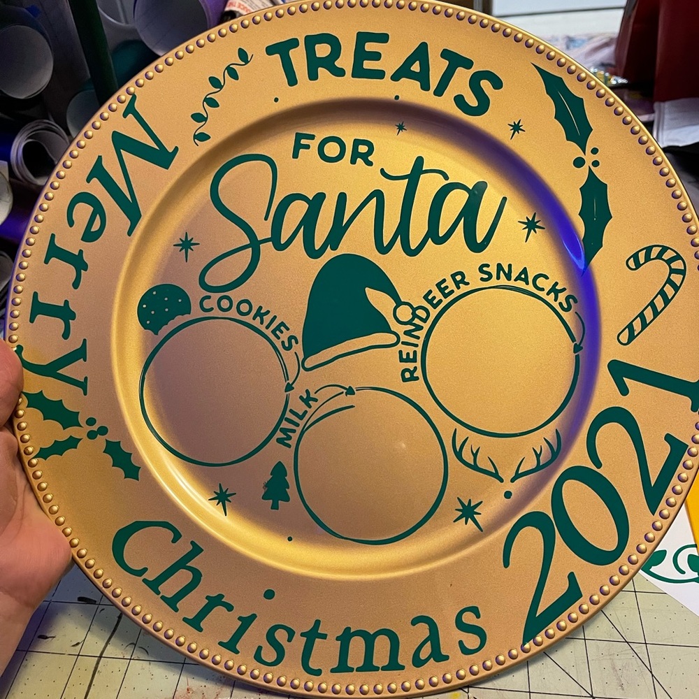 Santa treat plate